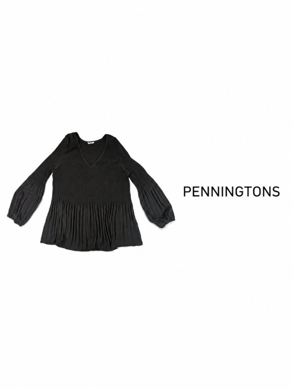 Penningtons Black Long Sleeve Blouse